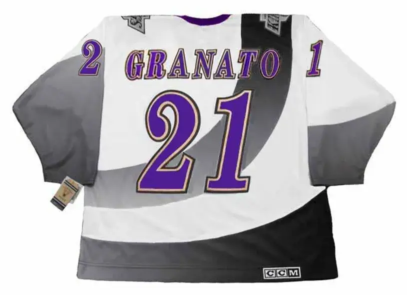 TONY GRANATO Los Angeles Kings 1995 CCM Vintage Throwback NHL Hockey Jersey 