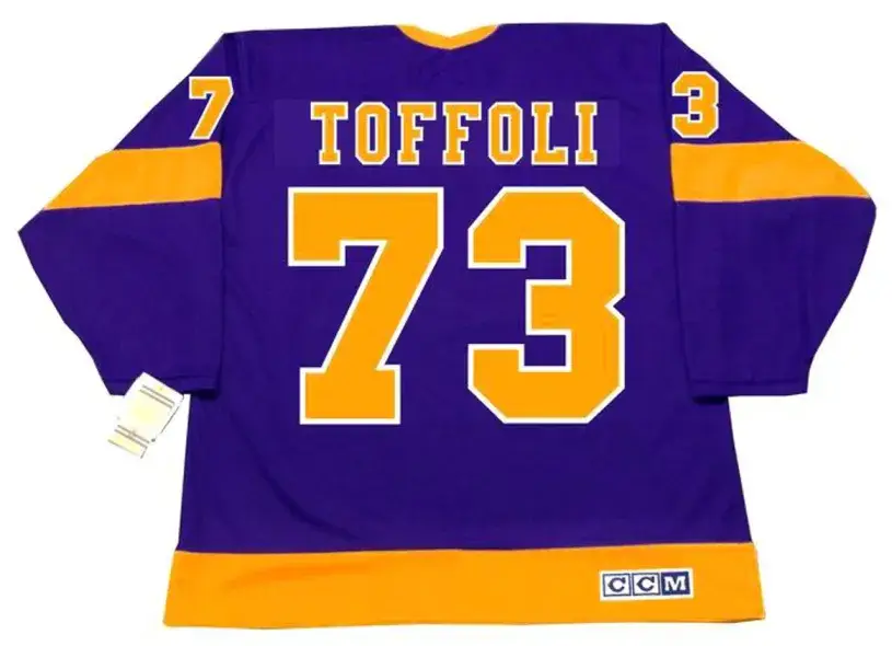 TYLER TOFFOLI Los Angeles Kings 1970’s CCM Vintage Throwback NHL Hockey Jersey 