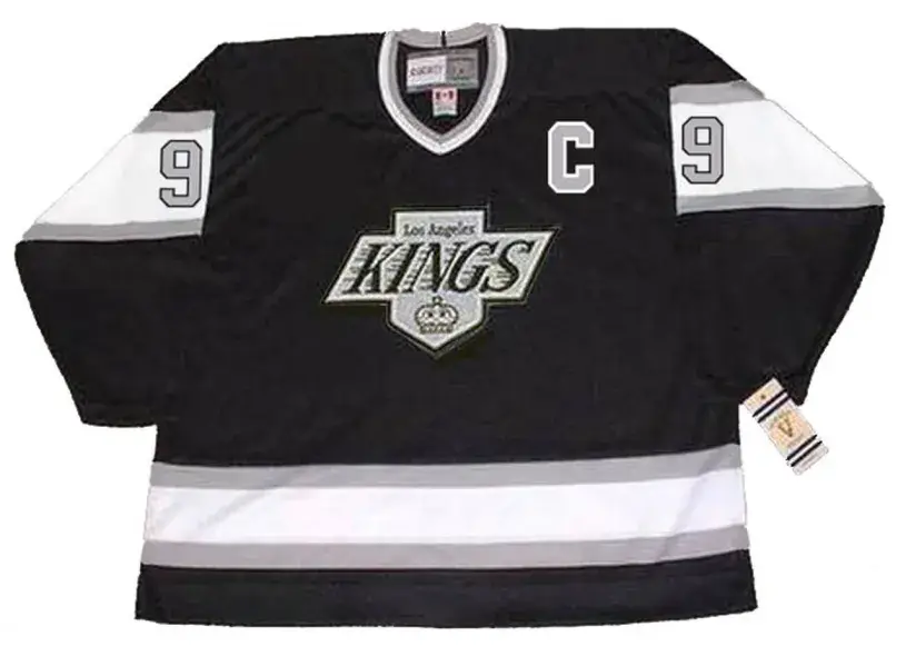 WAYNE GRETZKY Los Angeles Kings 1989 Away CCM NHL Vintage Throwback Jersey