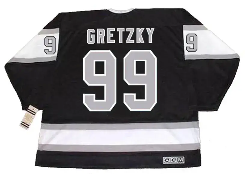 WAYNE GRETZKY Los Angeles Kings 1989 Away CCM NHL Vintage Throwback Jersey 