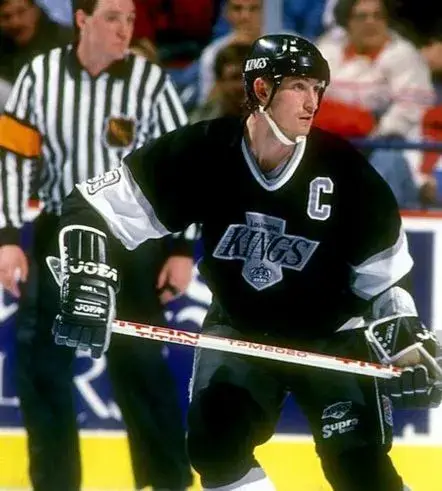 WAYNE GRETZKY Los Angeles Kings 1989 Away CCM NHL Vintage Throwback Jersey 