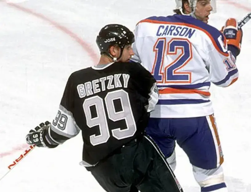 WAYNE GRETZKY Los Angeles Kings 1989 Away CCM NHL Vintage Throwback Jersey 
