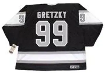 WAYNE GRETZKY Los Angeles Kings 1989 Away CCM NHL Vintage Throwback Jersey 