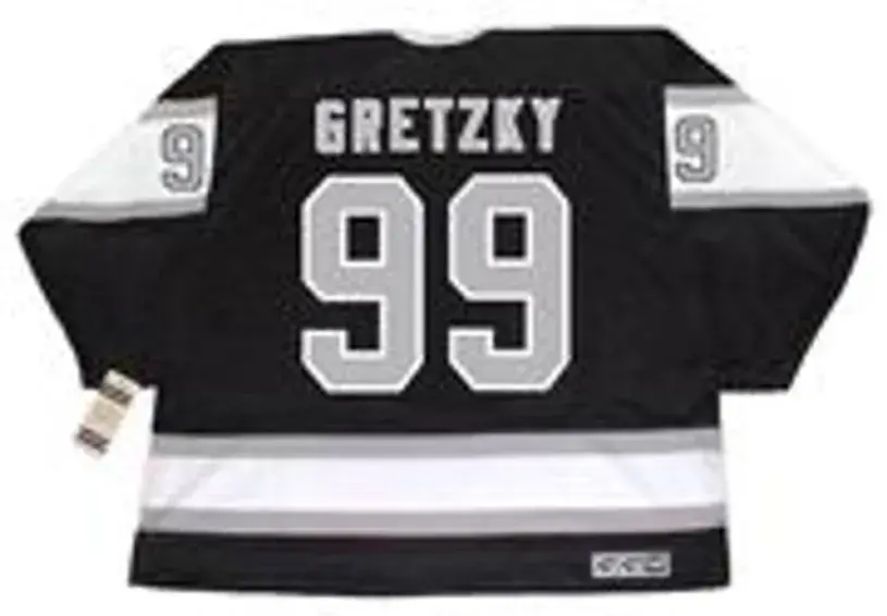 WAYNE GRETZKY Los Angeles Kings 1989 Away CCM NHL Vintage Throwback Jersey 