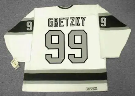 WAYNE GRETZKY Los Angeles Kings 1989 Home CCM NHL Vintage Throwback Jersey 