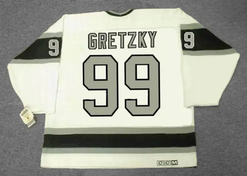 WAYNE GRETZKY Los Angeles Kings 1989 Home CCM NHL Vintage Throwback Jersey 