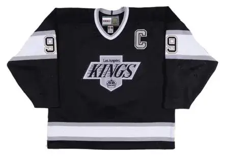 WAYNE GRETZKY Los Angeles Kings 1993 Away CCM Throwback NHL Hockey Jersey