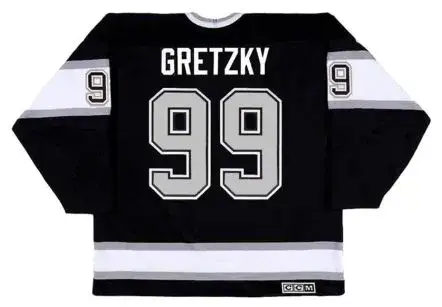 WAYNE GRETZKY Los Angeles Kings 1993 Away CCM Throwback NHL Hockey Jersey 