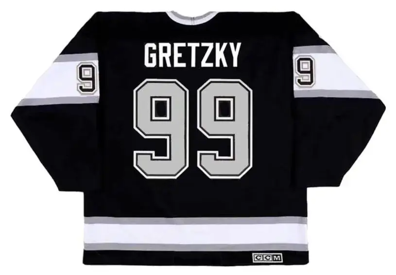 WAYNE GRETZKY Los Angeles Kings 1993 Away CCM Throwback NHL Hockey Jersey 