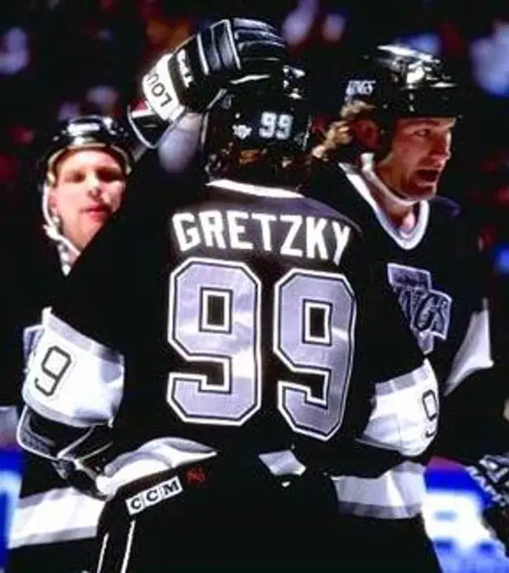 WAYNE GRETZKY Los Angeles Kings 1993 Away CCM Throwback NHL Hockey Jersey 