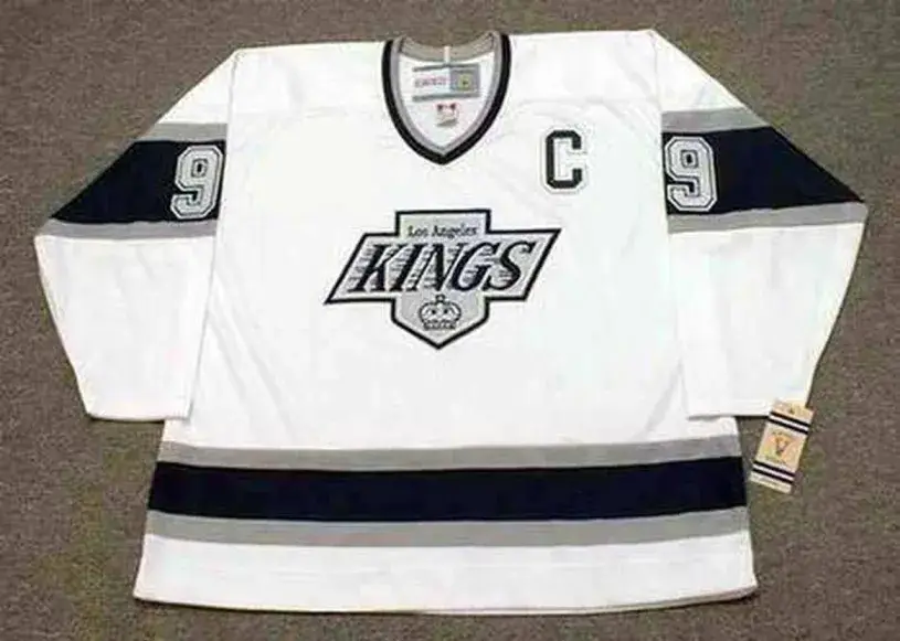 WAYNE GRETZKY Los Angeles Kings 1993 Home CCM Throwback NHL Hockey Jersey