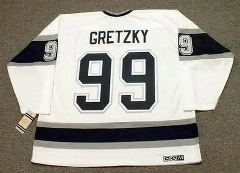 WAYNE GRETZKY Los Angeles Kings 1993 Home CCM Throwback NHL Hockey Jersey 