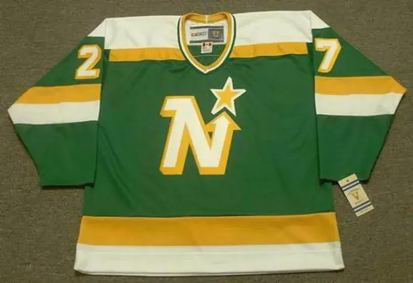 GILLES MELOCHE Minnesota North Stars 1981 CCM Vintage Throwback NHL Jersey