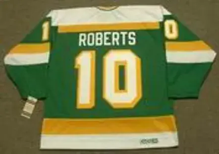 GORDIE ROBERTS Minnesota North Stars 1981 CCM Vintage Throwback NHL Jersey 