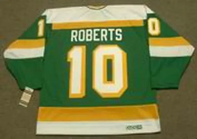 GORDIE ROBERTS Minnesota North Stars 1981 CCM Vintage Throwback NHL Jersey 