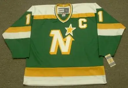 J.P. PARISE Minnesota North Stars 1978 CCM Vintage Throwback NHL Jersey