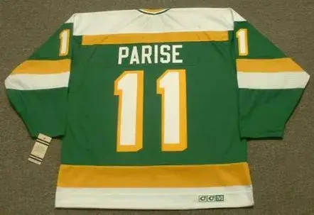 J.P. PARISE Minnesota North Stars 1978 CCM Vintage Throwback NHL Jersey 