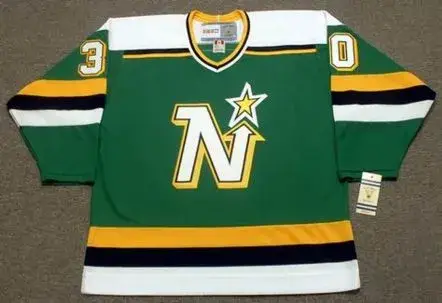 JON CASEY Minnesota North Stars 1989 Away CCM NHL Vintage Throwback Jersey