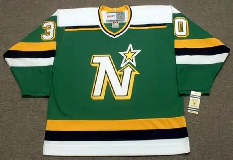 JON CASEY Minnesota North Stars 1989 Away CCM NHL Vintage Throwback Jersey