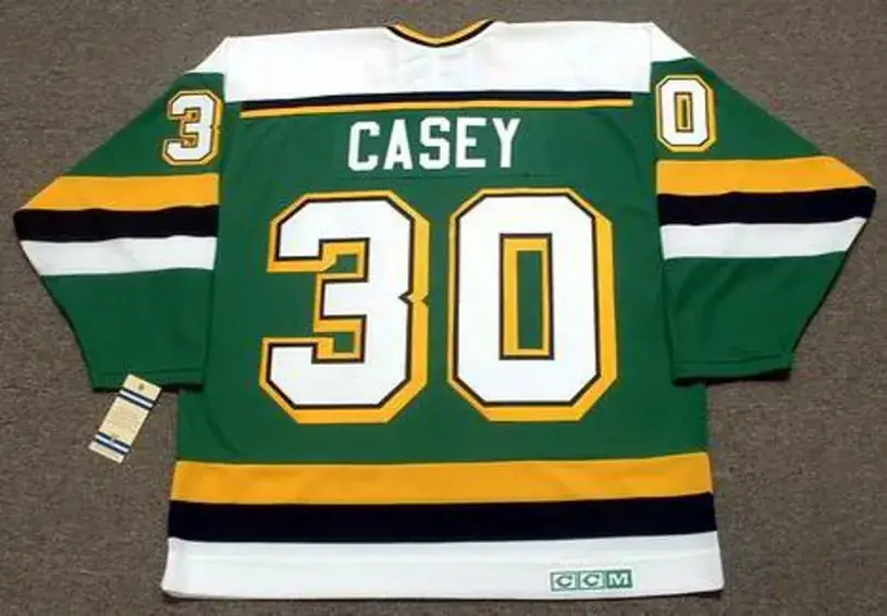 JON CASEY Minnesota North Stars 1989 Away CCM NHL Vintage Throwback Jersey 