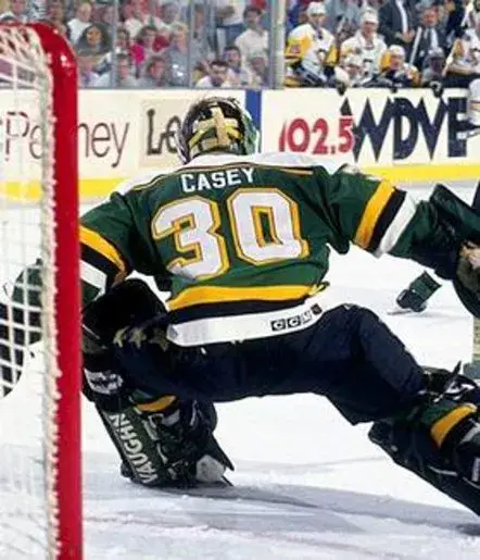 JON CASEY Minnesota North Stars 1989 Away CCM NHL Vintage Throwback Jersey 