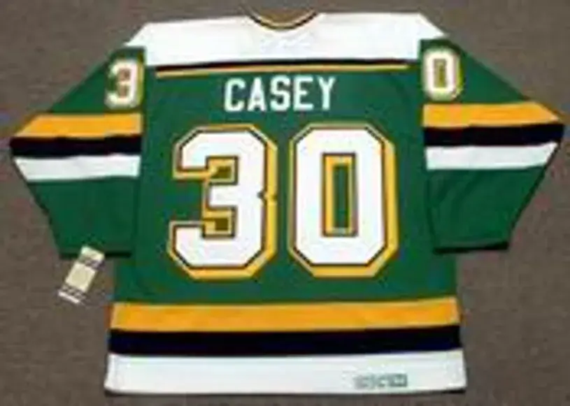 JON CASEY Minnesota North Stars 1989 Away CCM NHL Vintage Throwback Jersey 