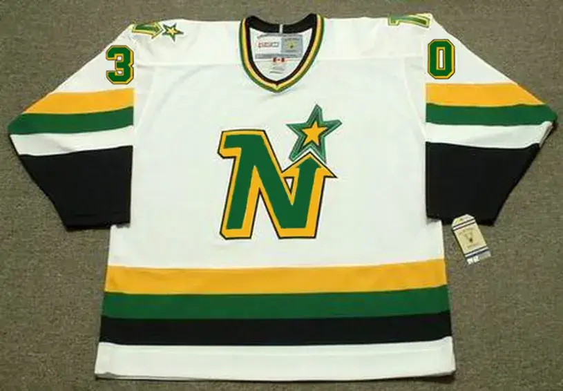 JON CASEY Minnesota North Stars 1989 Home CCM NHL Vintage Throwback Jersey