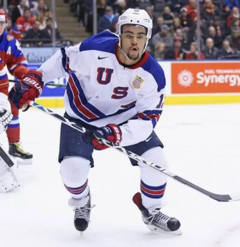 JORDAN GREENWAY 2017 USA Nike Throwback Hockey Jersey 