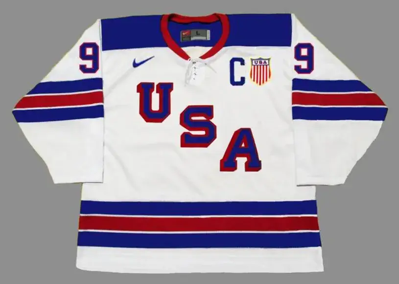LUKE KUNIN 2016 USA Nike Throwback Hockey Jersey