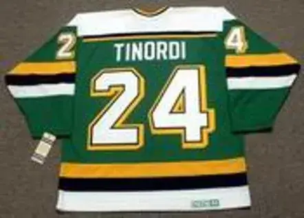 MARK TINORDI Minnesota North Stars 1989 CCM Vintage Throwback NHL Jersey 