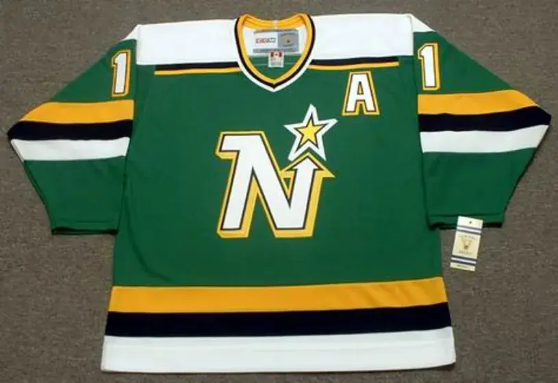 MIKE GARTNER Minnesota North Stars 1989 Away CCM NHL Vintage Throwback Jersey