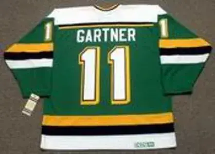 MIKE GARTNER Minnesota North Stars 1989 Away CCM NHL Vintage Throwback Jersey 