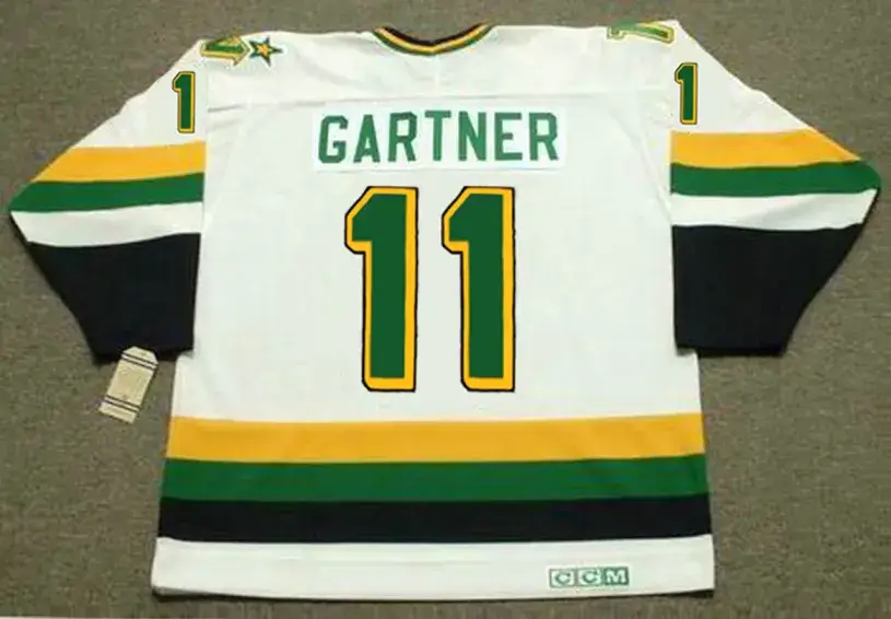 MIKE GARTNER Minnesota North Stars 1989 Home CCM NHL Vintage Throwback Jersey 
