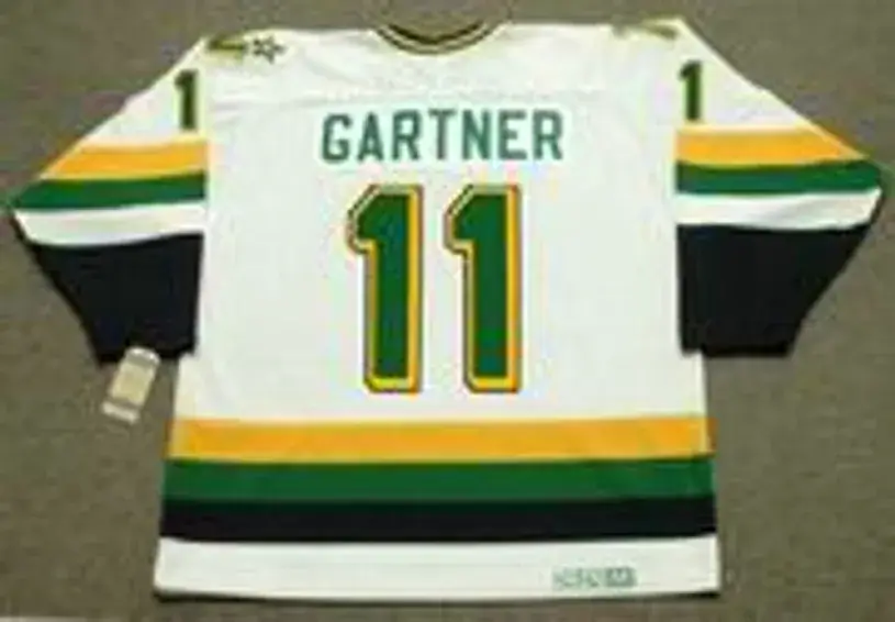 MIKE GARTNER Minnesota North Stars 1989 Home CCM NHL Vintage Throwback Jersey 