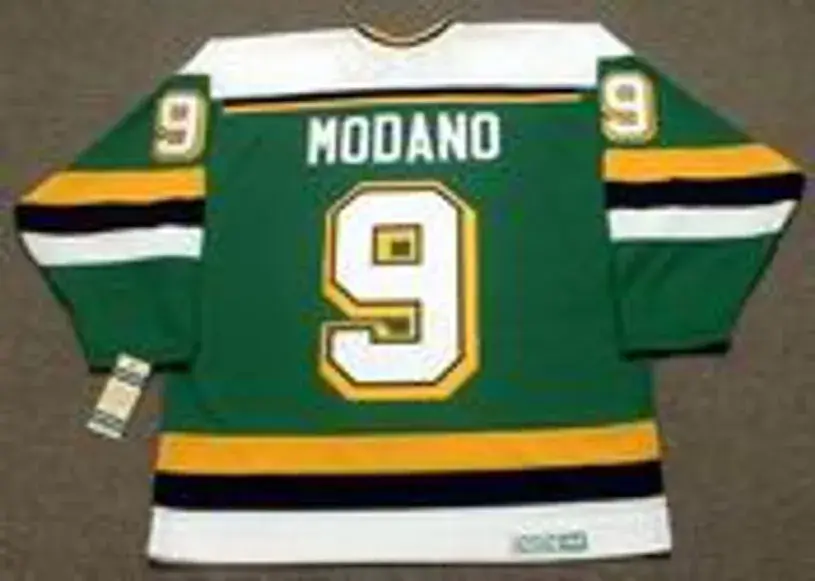 MIKE MODANO Minnesota North Stars 1991 Away CCM NHL Vintage Throwback Jersey 