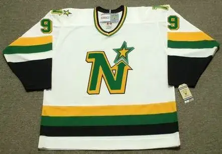 MIKE MODANO Minnesota North Stars 1991 Home CCM NHL Vintage Throwback Jersey