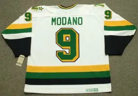 MIKE MODANO Minnesota North Stars 1991 Home CCM NHL Vintage Throwback Jersey 
