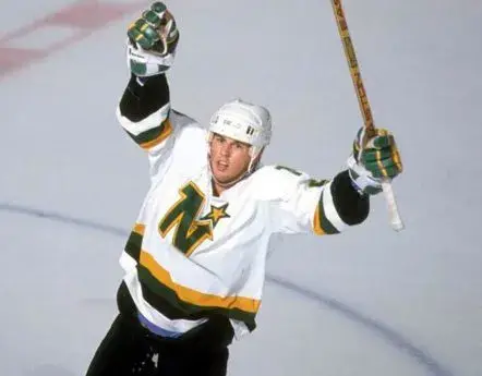 MIKE MODANO Minnesota North Stars 1991 Home CCM NHL Vintage Throwback Jersey 