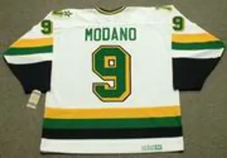 MIKE MODANO Minnesota North Stars 1991 Home CCM NHL Vintage Throwback Jersey 