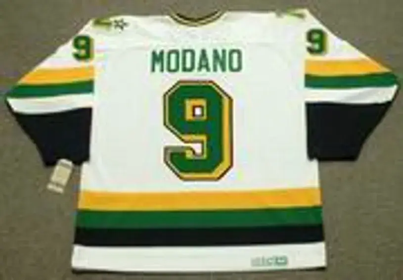 MIKE MODANO Minnesota North Stars 1991 Home CCM NHL Vintage Throwback Jersey 