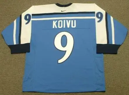 MIKKO KOIVU Team Finland Nike Olympic Throwback Hockey Jersey 