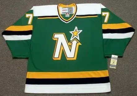 NEAL BROTEN Minnesota North Stars 1989 Away CCM NHL Vintage Throwback Jersey
