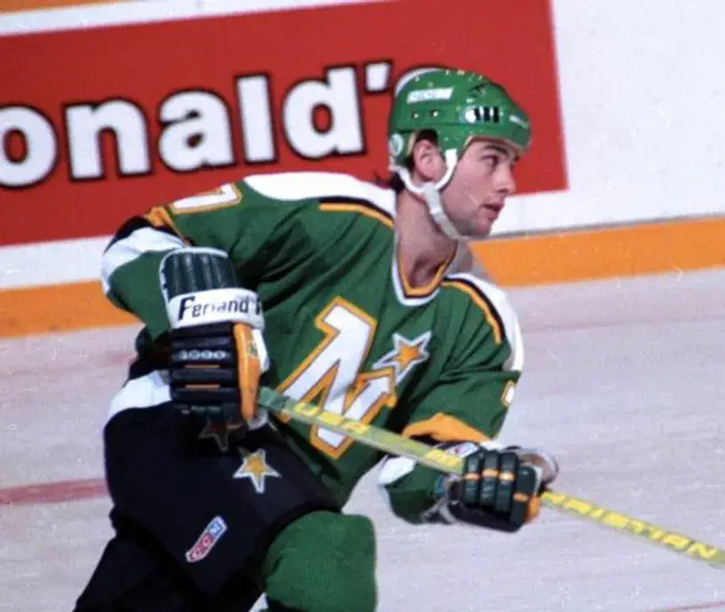 NEAL BROTEN Minnesota North Stars 1989 Away CCM NHL Vintage Throwback Jersey 