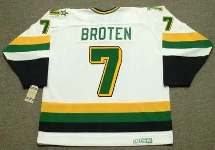 NEAL BROTEN Minnesota North Stars 1989 Home CCM NHL Vintage Throwback Jersey 