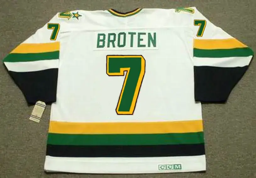 NEAL BROTEN Minnesota North Stars 1989 Home CCM NHL Vintage Throwback Jersey 