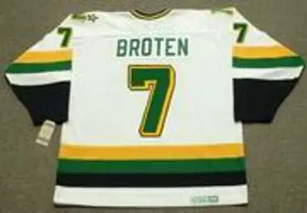 NEAL BROTEN Minnesota North Stars 1989 Home CCM NHL Vintage Throwback Jersey 