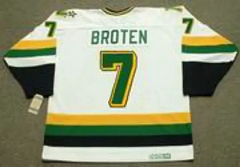 NEAL BROTEN Minnesota North Stars 1989 Home CCM NHL Vintage Throwback Jersey 