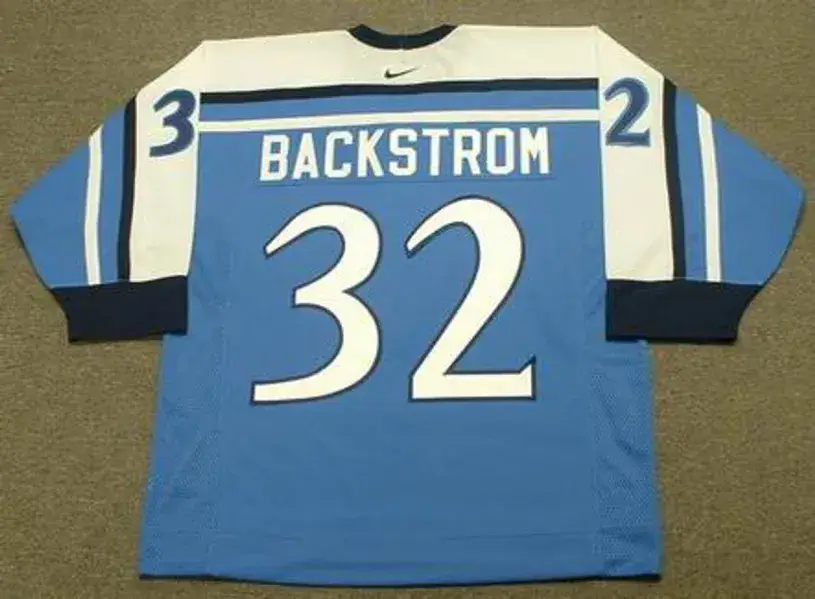 NIKLAS BACKSTROM Team Finland Nike Olympic Throwback Hockey Jersey 