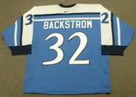 NIKLAS BACKSTROM Team Finland Nike Olympic Throwback Hockey Jersey 