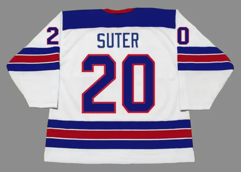 RYAN SUTER 2010 USA Nike Olympic Throwback Hockey Jersey 